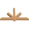 Ekena Millwork Kennewick Timber Gable Bracket, Western Red Cedar, 48"W x 28"H x 3 1/2"D x 3 1/2"F, 14/12 Pitch GBW048X28X0404KEN00SWR - alternate 4